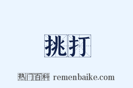 挑打是什么意思的图片